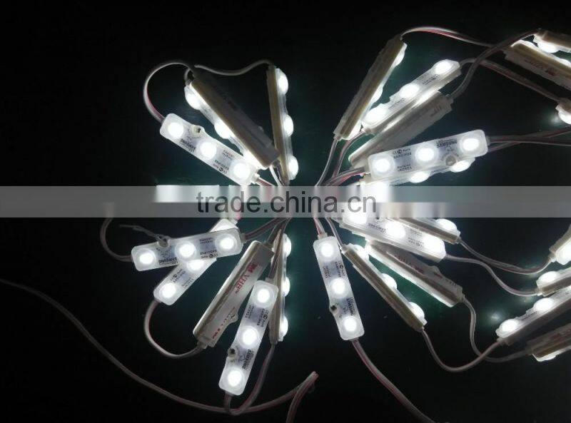 High quality 1.2w samsung led module SMD5630 12V led module with lens