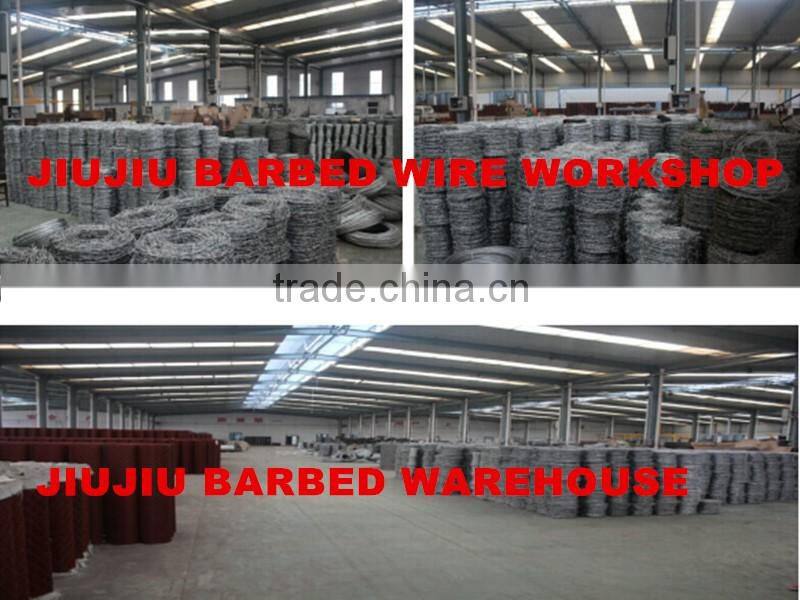 Anping Jiujiu pvc coated barbed wire best prices
