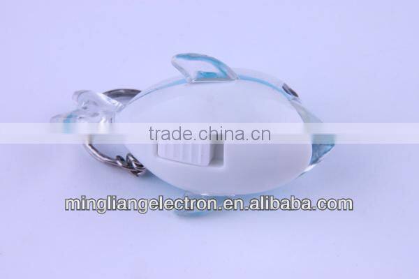 Funny LED Dolphin Keychain with light