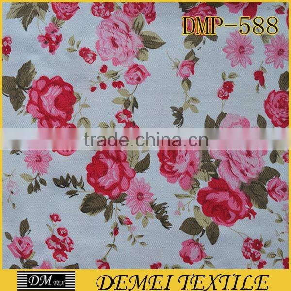 woven pattern poly cotton canvas print bulk