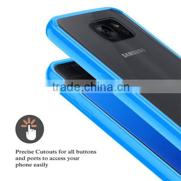 C&T Crystal Clear Hybrid Shockproof TPU Bumper with Clear Back Panel Cover Case for LG G5