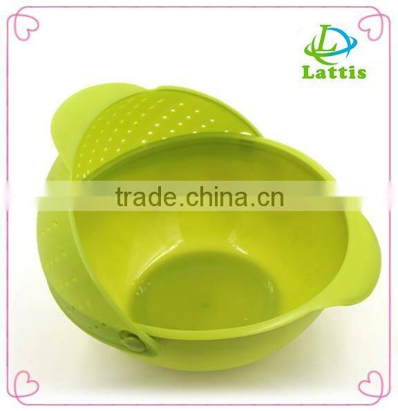 new design plastic Clean Rice Machine Vegetables basin wash fruit bowl fruit basket the kitchen good cooking tools
