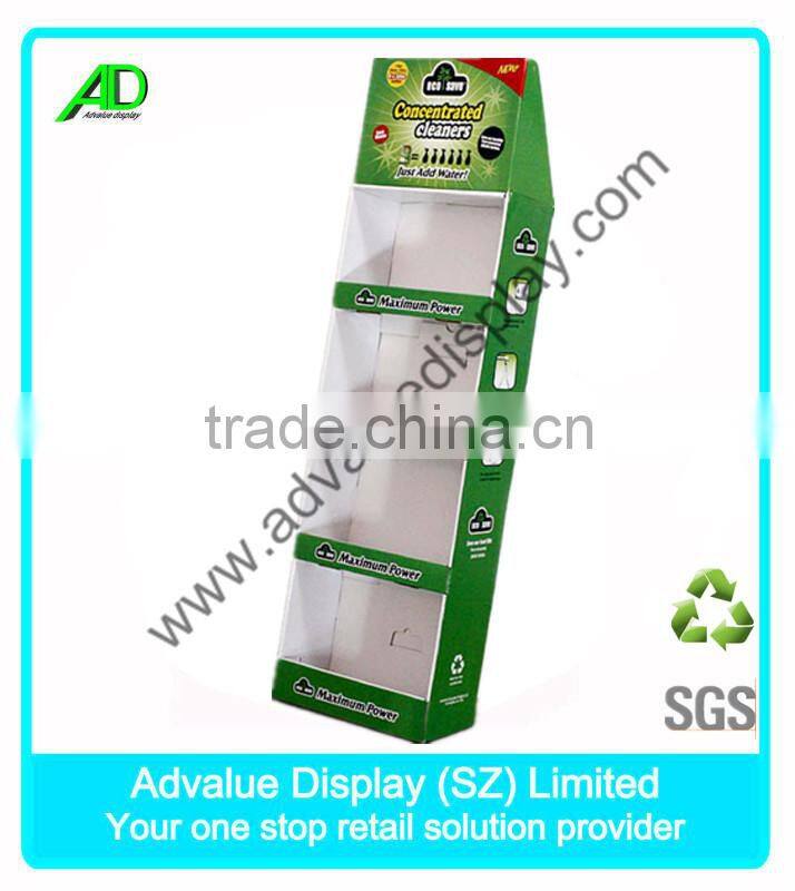 Shenzhen Factory direct 4 Tier Corrugated Cardboard Sidekick Display