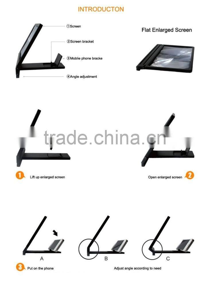 Hot Style mobile phone screen magnifier, cellphone screen magnifier