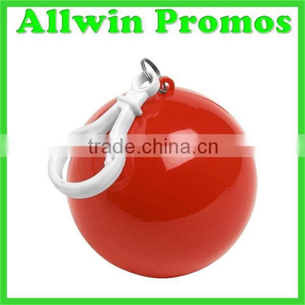 Poratble Disaposable Plastic Rain Poncho in Ball