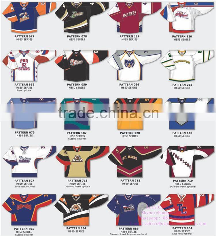 custom embroidered hockey jersey