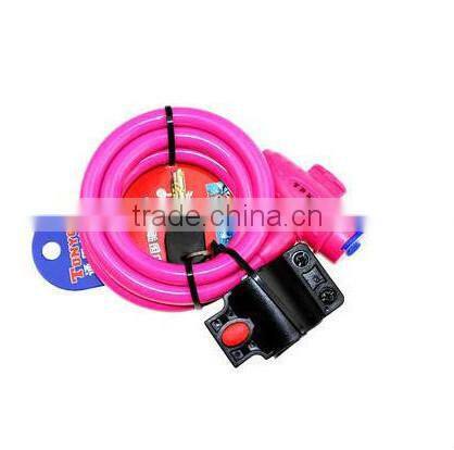 Multicolor mountain bicycle cable lock