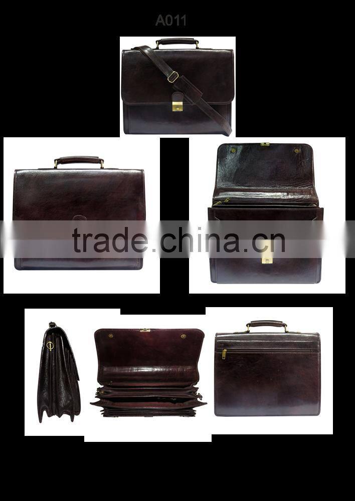 Naz Leather Laptop Document Bag