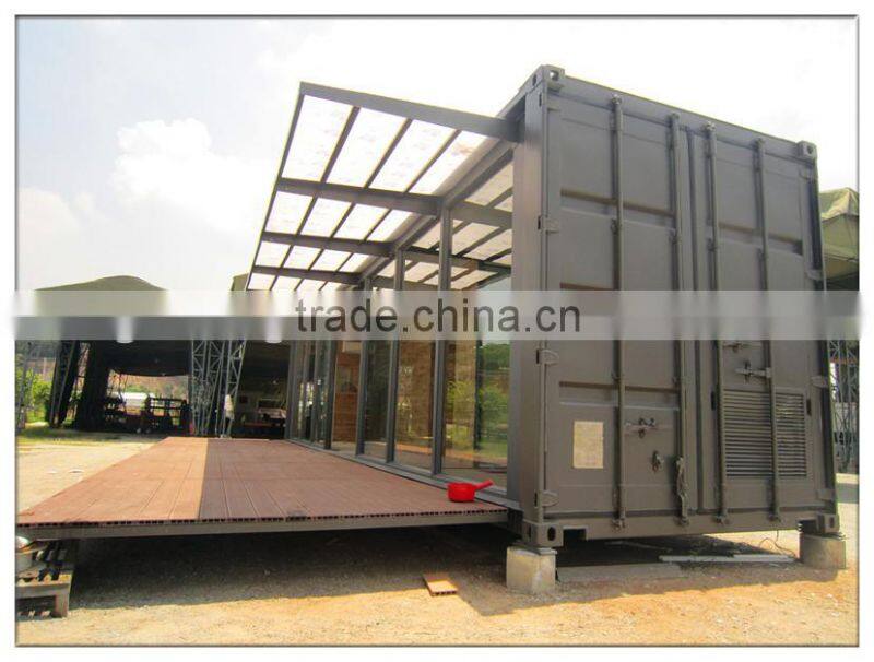 Modern container house with luxury living room