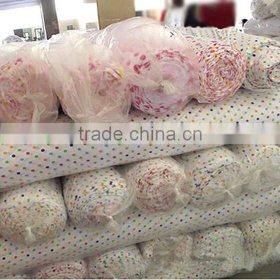 100% bamboo 100% spun polyester single jersey knitted fabric