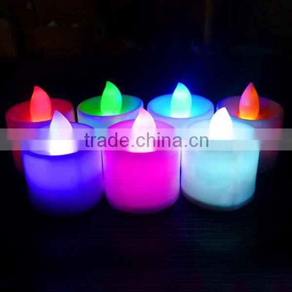 7 Color Battery Operated LED Tealight Candle LED Nightlight for Christmas Decoration
