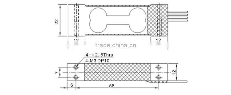 GPB150 Parallel beam 0.5kg 3kg Load Cell Sensor