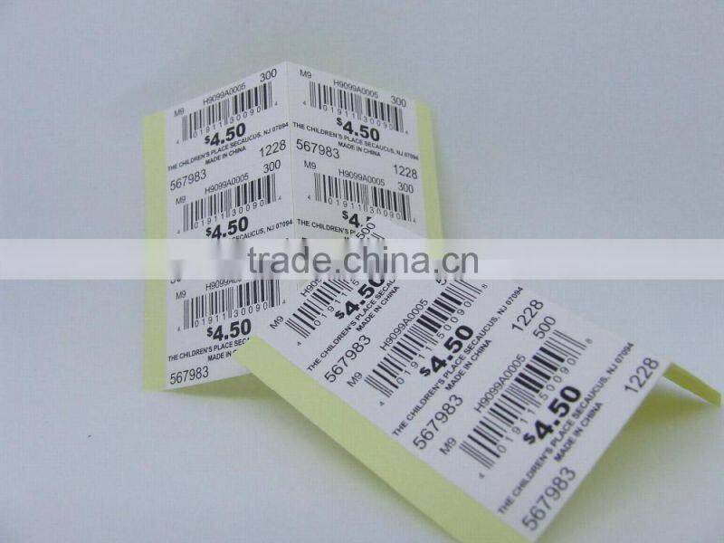 Customer printed sticker