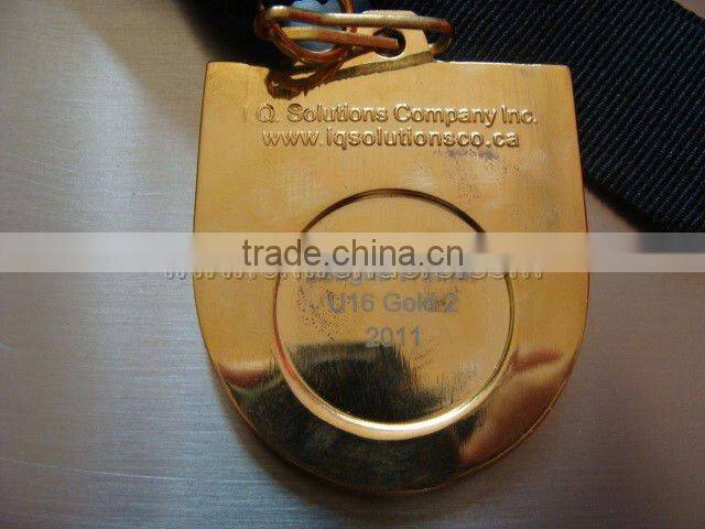 Beautiful gold zinc alloy sports medal