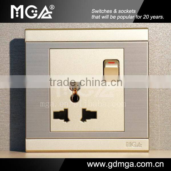 switched 16amp 3 pin plug socket