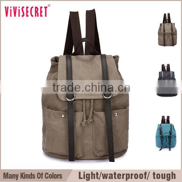 2015 hot sale fashion machinery sale teenager canvas school bagpack