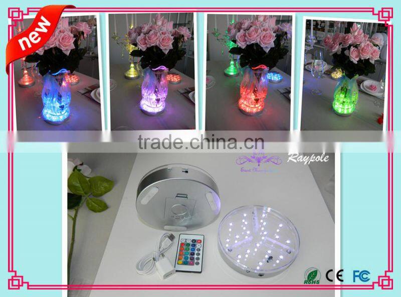 China wholesale RGB LED centerpiece light base/illuminator light base for event decoration