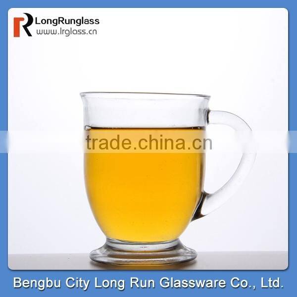 LongRun classical shape clear beer glass mug with heavy round bottom