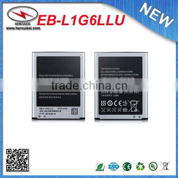 GENUINE ORIGINAL SAMSUNG BATTERY EB-L1G6LLU FOR GALAXY SIII S3 GT-I9300 2100mAh
