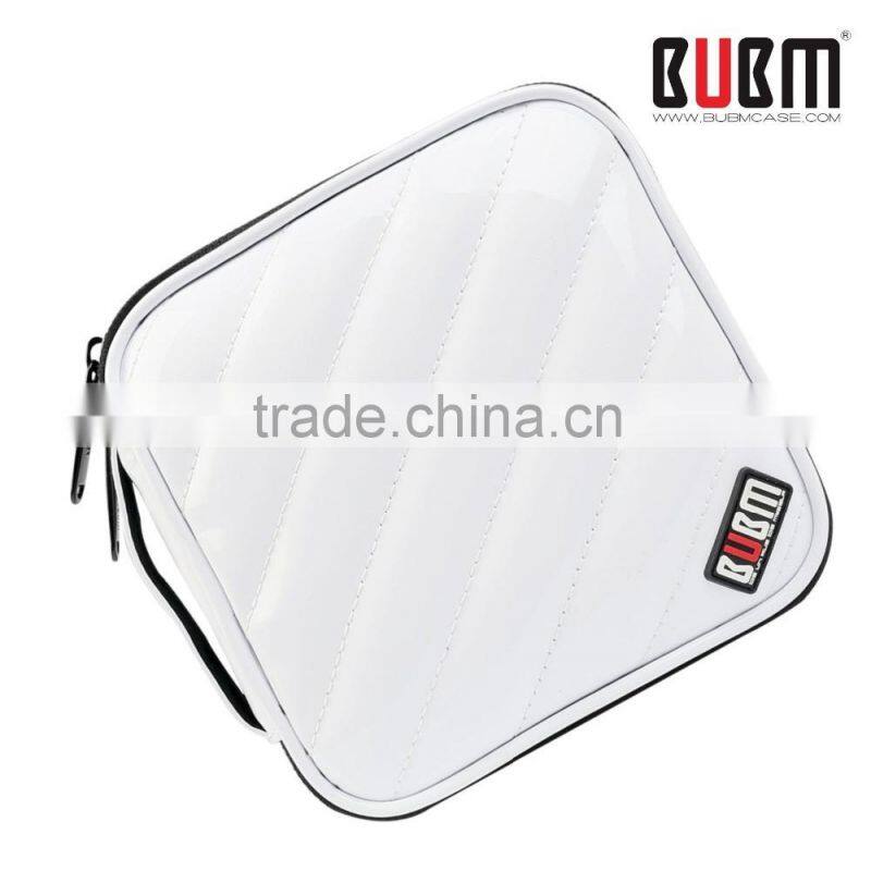 PU leather White Square CD bag,DVD VCD Case,Cute CD case