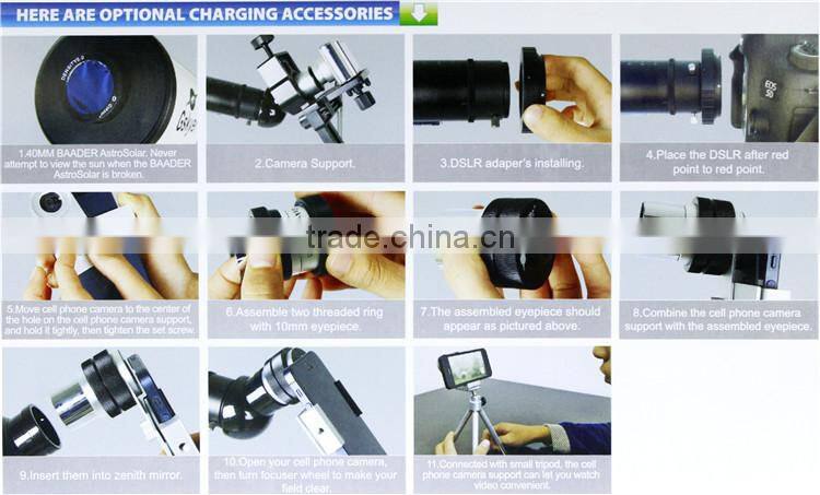 Cheap high quality wide angle spotting scope for mobile/cell phone or digital camera