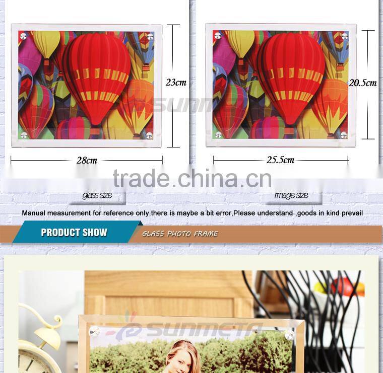 Sunmeta sublimation heat press glass photo frame 280*230*10(BL-09)