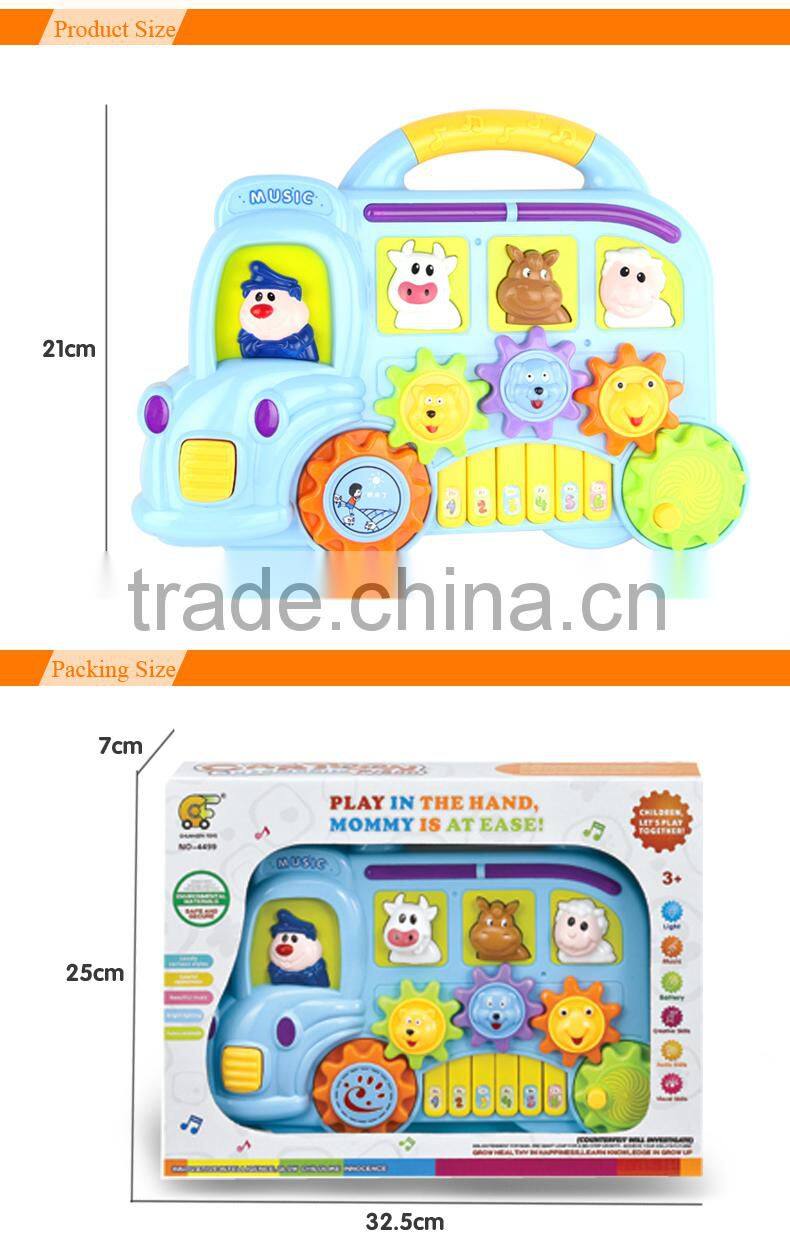 Multi function kids educational music instrument toys baby plastic piano