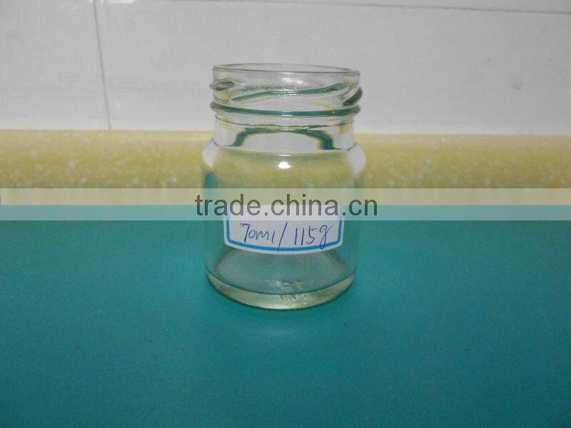 70ml clear glass jar for bird's nest