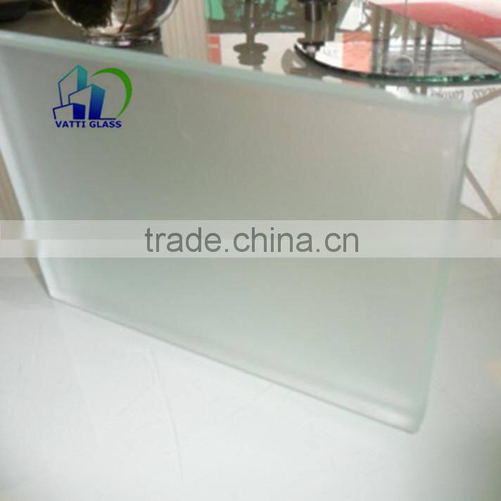 Frosted glass Acid etched tempered glass sand blast glass