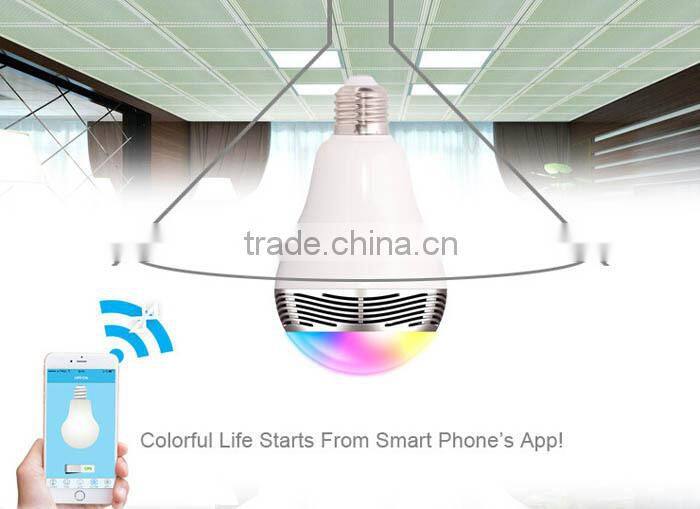 smart gift bluetooth speaker with led bulb App system
