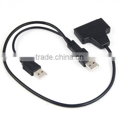 Sidiou Group USB 2.0 to SATA 7+15 Pin Adapter Cable for 2.5" HDD Hard Disk Drive