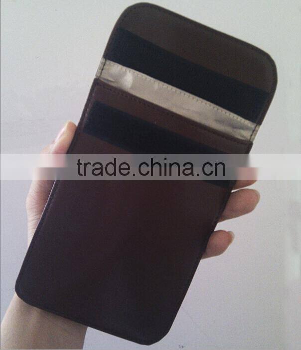 Custom leather RFID Shielding Cell Phone case