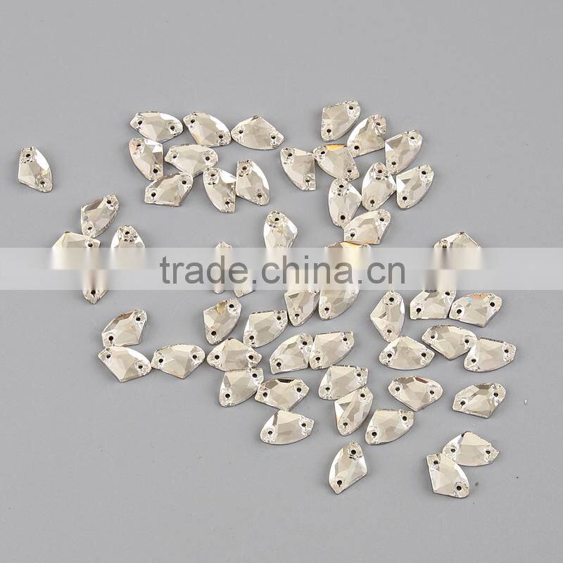 cheap price axe shape flatback sew on stone design for dresses