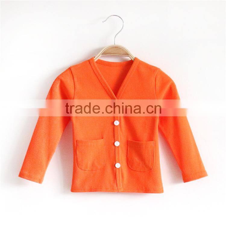 2015 cheap wholesale long sleeveless plain wool cardigans for kids
