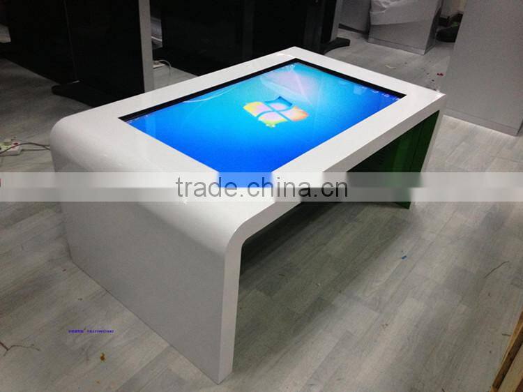 46 inch waterproof interactive desk for hotel/restaurant all in one table 24in to 84 inch interactive advertising displayer