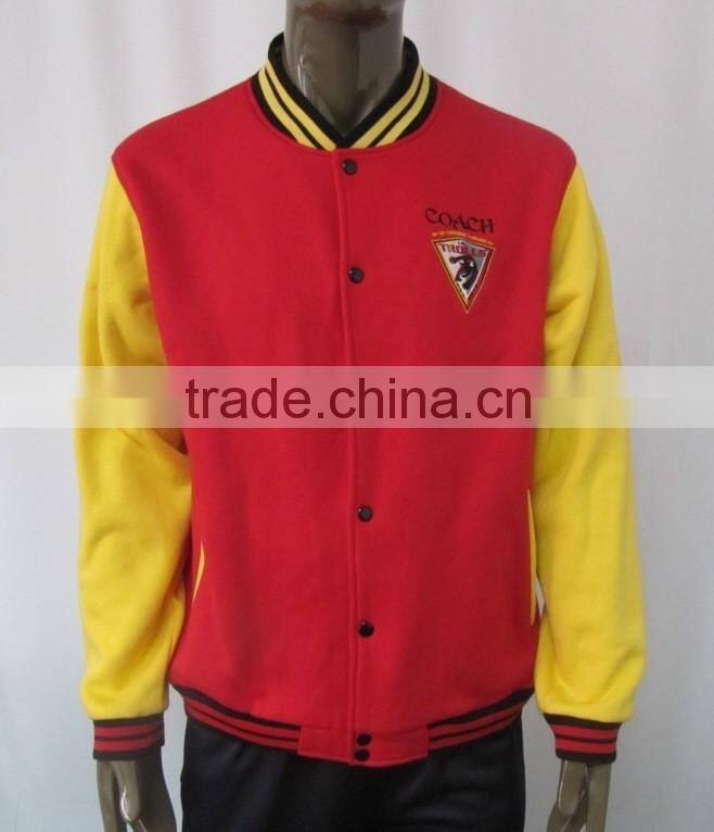 High quality cotton fashionable printed Embroidery printing custom baseball jackets