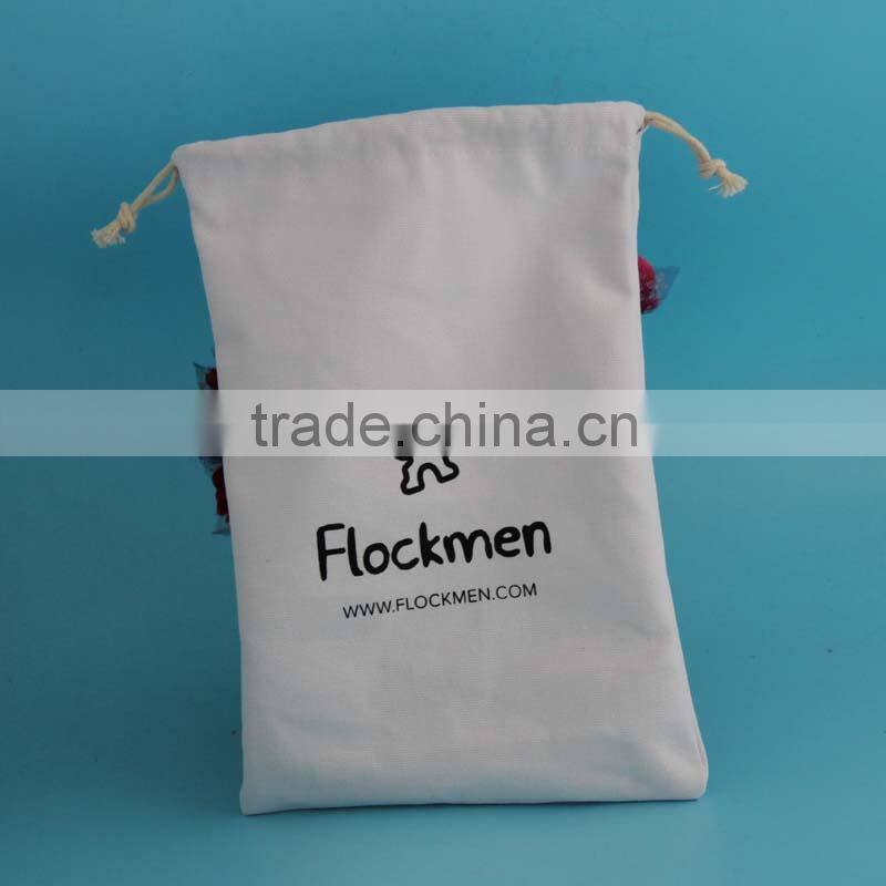 Modern hot sale customized large size canvas shopping pouches