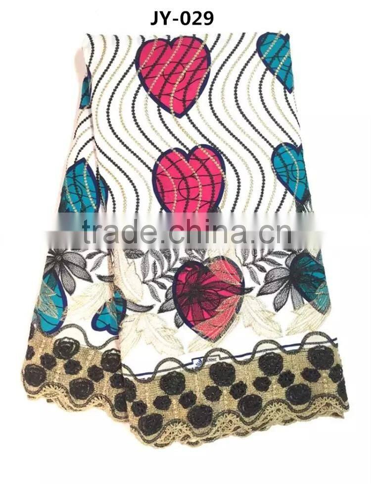 Super wax holland fabric 2016 cotton cord lace white wax lace for women garment