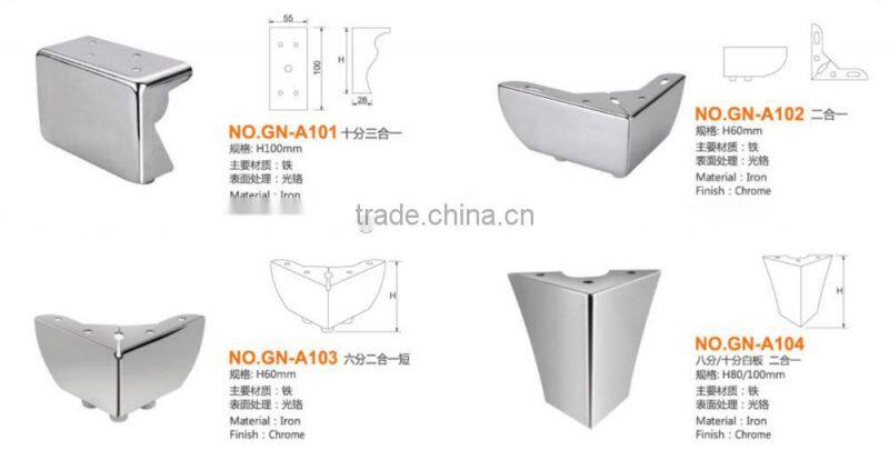 2016-2017 home furniture decoration iron kitchen cabinet chrome legs