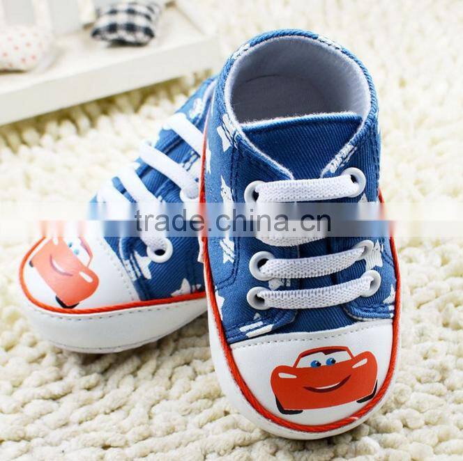 China wholesale korean style child non-slip baby canvas shoes