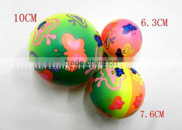 butterfly PU foam Ball High quality children toy balls Soft anti stress ball