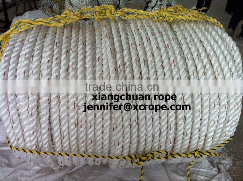 8 strands PP Fiber rope Dia70mm/Brown labor line/mooring rope