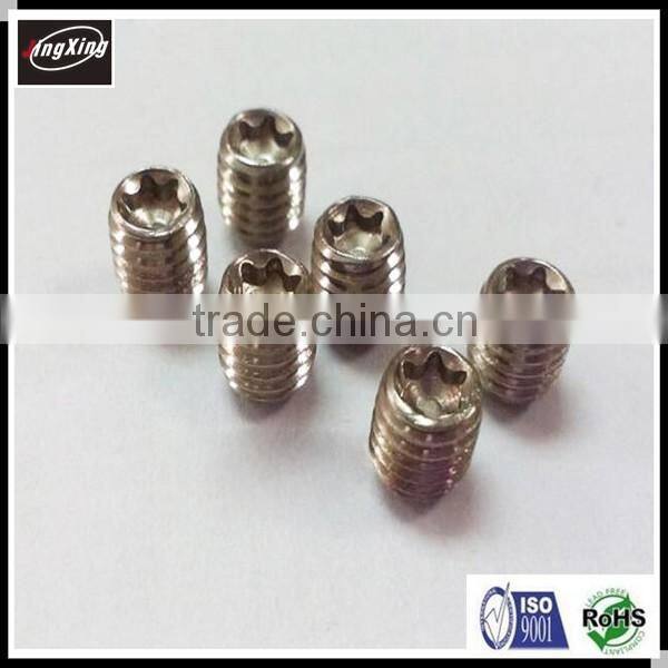 M2 x 3 stainless steel DIN 914 set screw with cone point/taper point