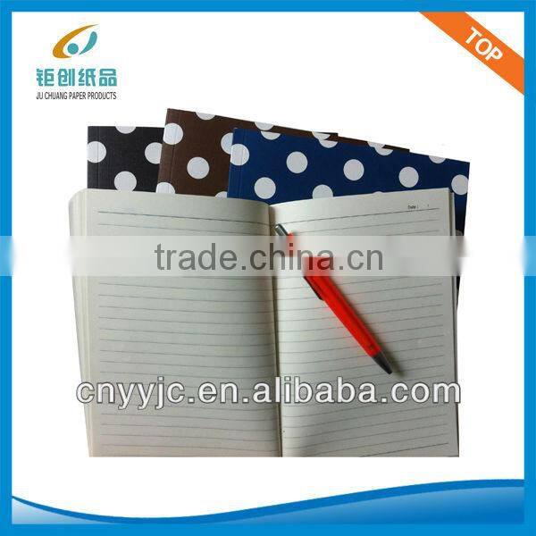 Simple Custom design notebook(Polka dots )