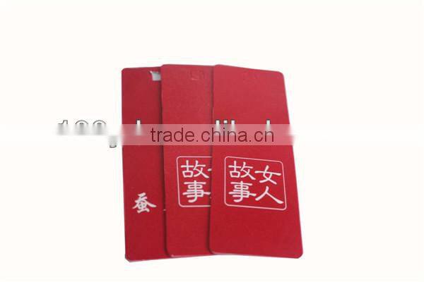 Cheap coated paper folded hang tag for socks
