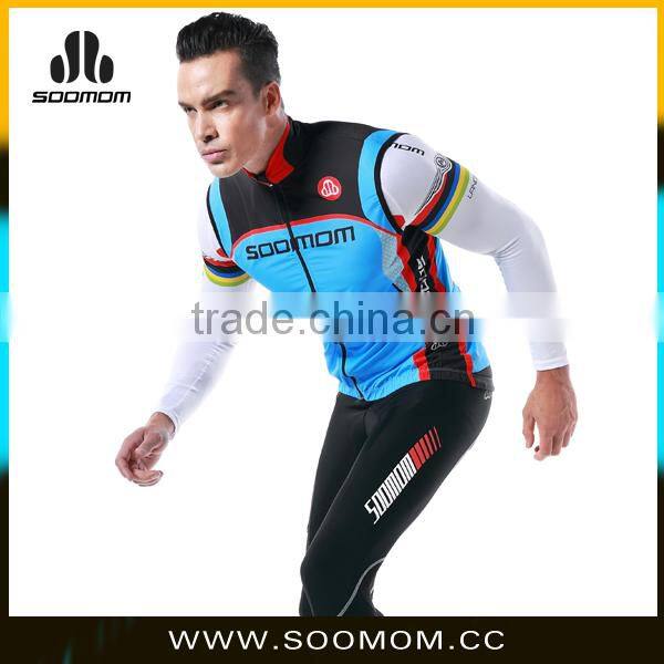 Waterproof Full Zipper Reflective Professional Cycling Jersey Summer