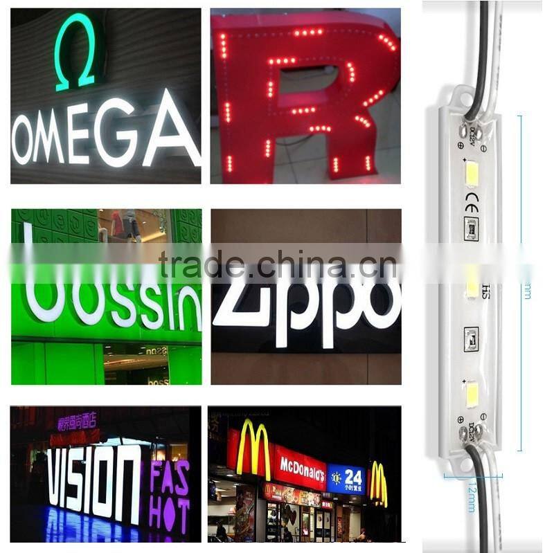 XQD cheapest LED module Epistar smd 5730 5630 leds 3Pcs Led 0.72W led module pixel lights single RGB color