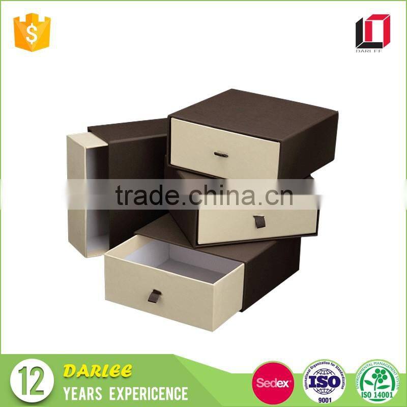Alibaba China factory custom rigid cardboard drawer box