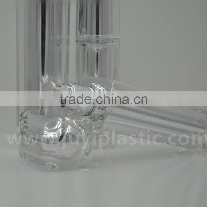 silver square acrylic cosmetic bottles container