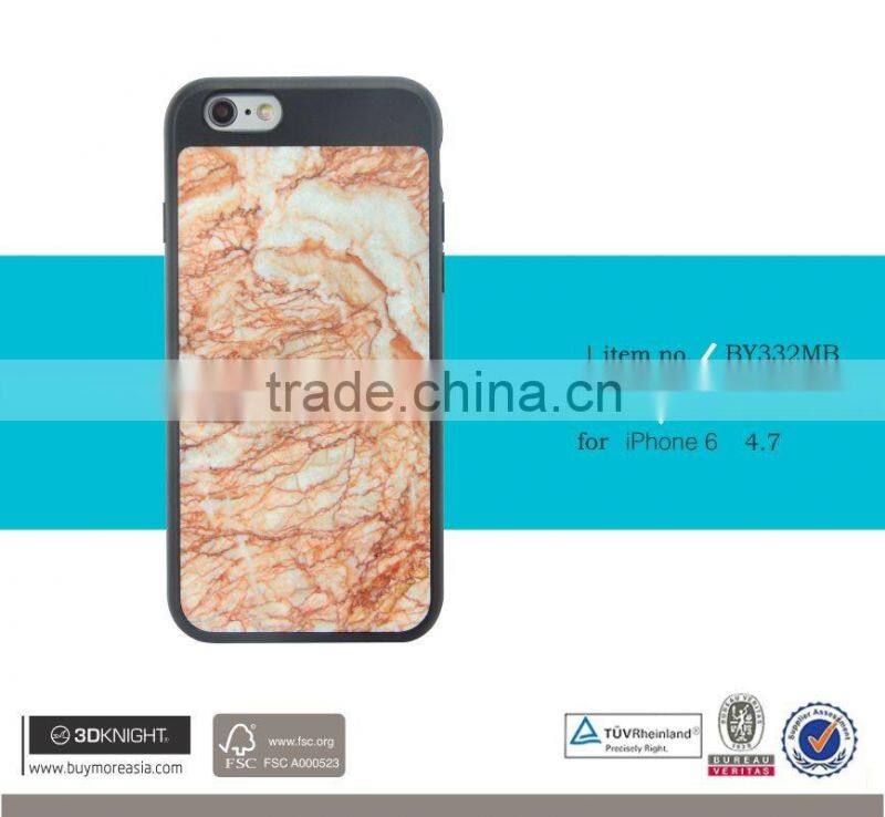 Real Marble Hard PC Slim Fit Protective Cover Case for Iphone 6S 7